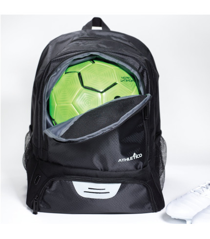 Athletico Youth Soccer Bag - Soccer Backpack and Bags for Basketball, Volleyball and Football | Includes Separate Cleat and Ball Compartment 